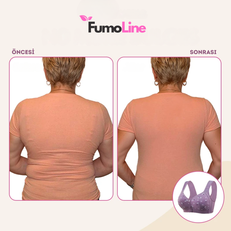 FumoLine™ Rahat ve Destekleyici Düğmeli Papatya Sütyen