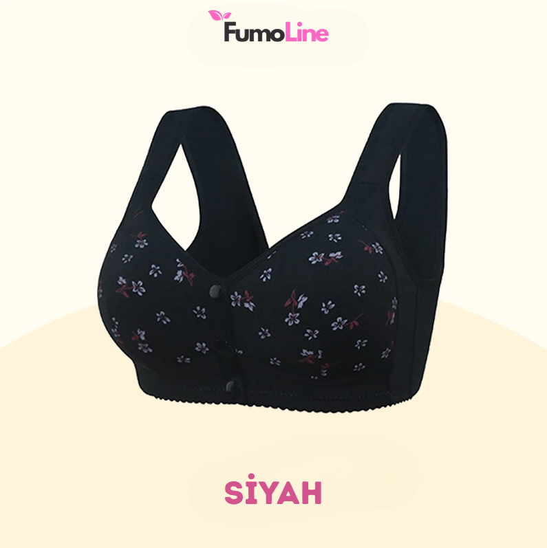 FumoLine™ Rahat ve Destekleyici Düğmeli Papatya Sütyen