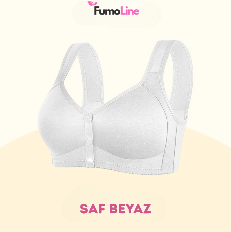 FumoLine™ Rahat ve Destekleyici Düğmeli Papatya Sütyen