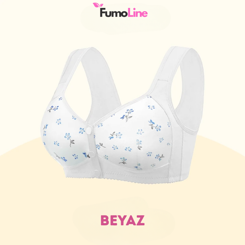 FumoLine™ Rahat ve Destekleyici Düğmeli Papatya Sütyen