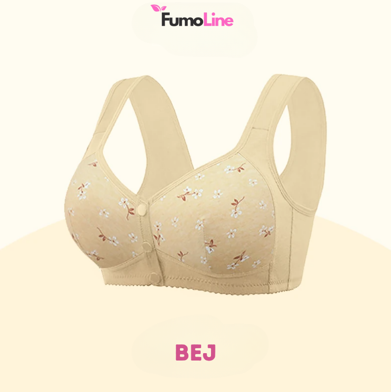 FumoLine™ Rahat ve Destekleyici Düğmeli Papatya Sütyen