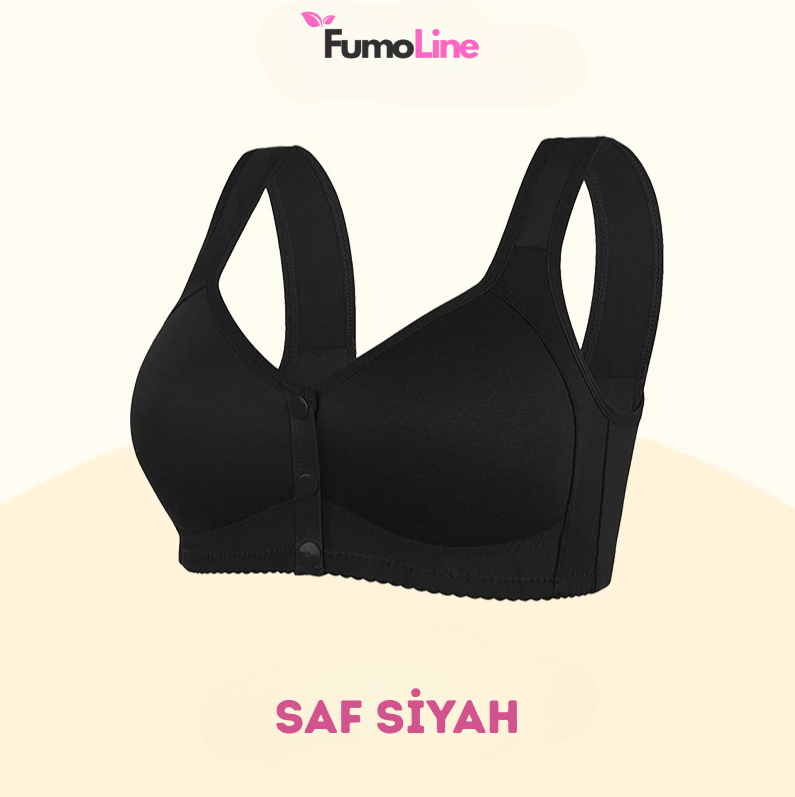 FumoLine™ Rahat ve Destekleyici Düğmeli Papatya Sütyen