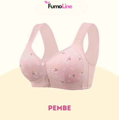 FumoLine™ Rahat ve Destekleyici Düğmeli Papatya Sütyen